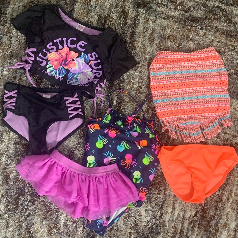 Girls Swimsuit Lot Sz 5/6